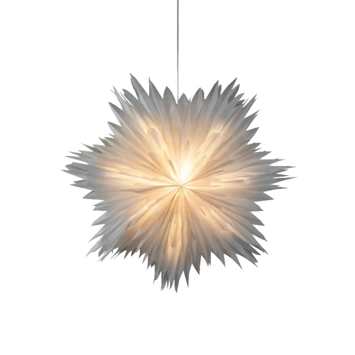 Adventsstjärna Vit/Skimrande Ø60 cm Konstsmide